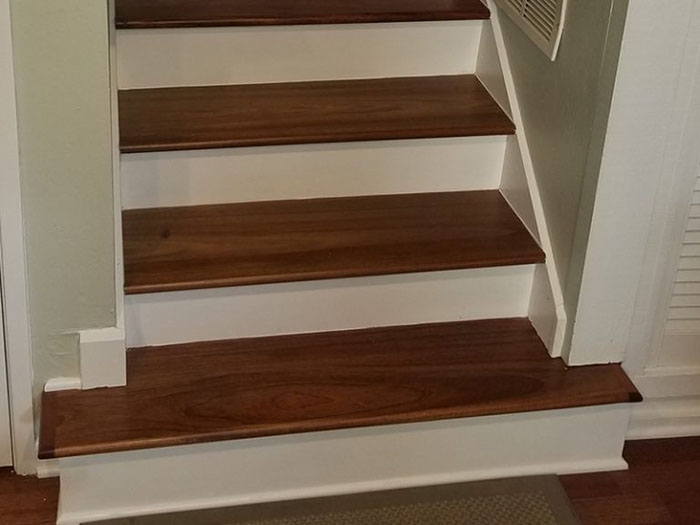 Brazilian Cherry Staircase<br>Installation